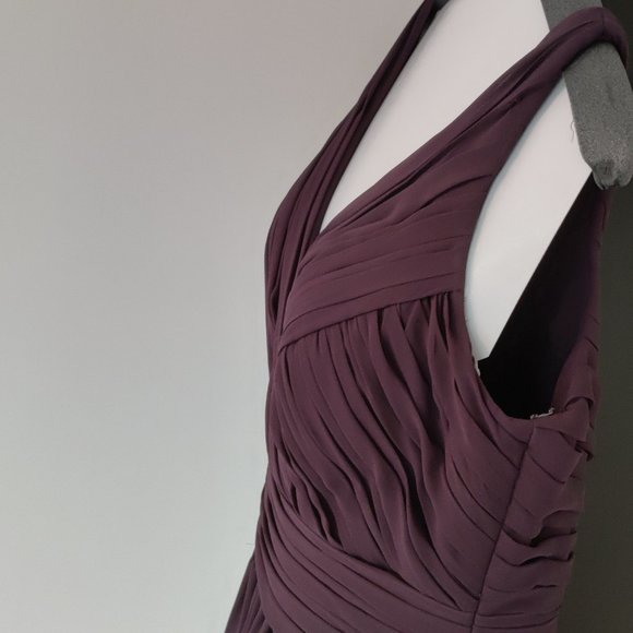 BILL LEVKOFF purple chiffon gown - Picture 11 of 11